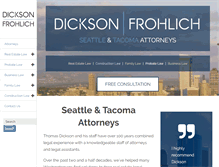 Tablet Screenshot of dicksonlegal.com